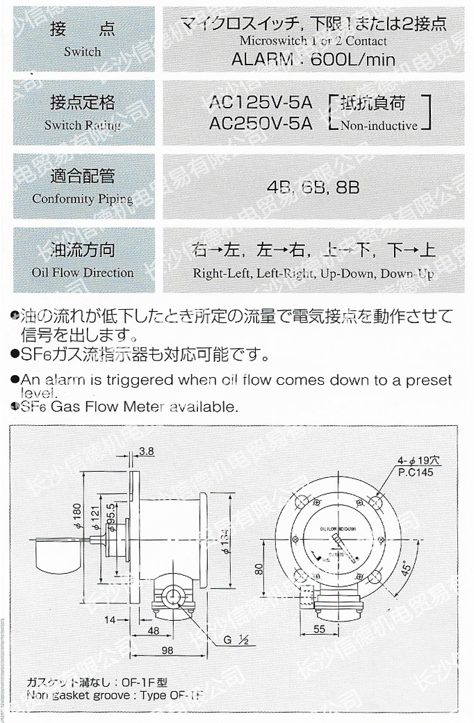 長沙信德機(jī)電貿(mào)易有限公司,電站閥門LDA-1兵田計器,泄露檢測儀,電力冷卻器漏油報警,傳感器
